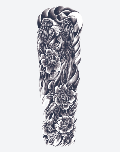 Phoenix and Flowers Sleeve